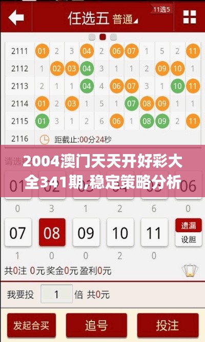 2004澳门天天开好彩大全341期,稳定策略分析_HD5.108