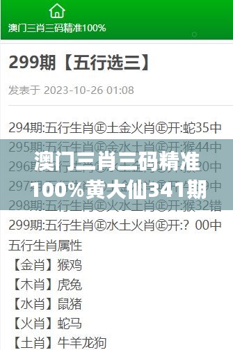 澳门三肖三码精准100%黄大仙341期,科学依据解释定义_Hybrid9.956