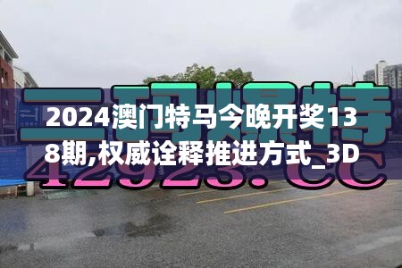 2024澳门特马今晚开奖138期,权威诠释推进方式_3DM4.414