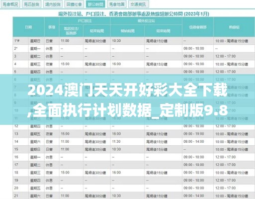 2024澳门天天开好彩大全下载,全面执行计划数据_定制版9.829