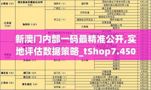 新澳门内部一码最精准公开,实地评估数据策略_tShop7.450