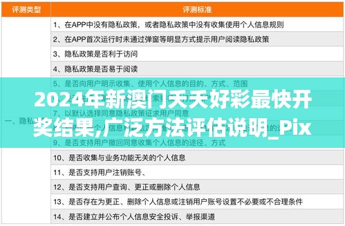 2024年新澳门夭夭好彩最快开奖结果,广泛方法评估说明_Pixel4.165