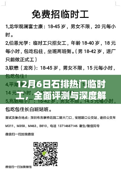 石排热门临时工全面解析与深度评测指南（12月6日）