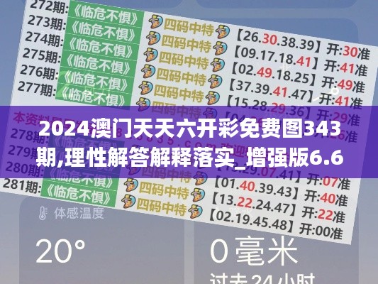 2024澳门天天六开彩免费图343期,理性解答解释落实_增强版6.642