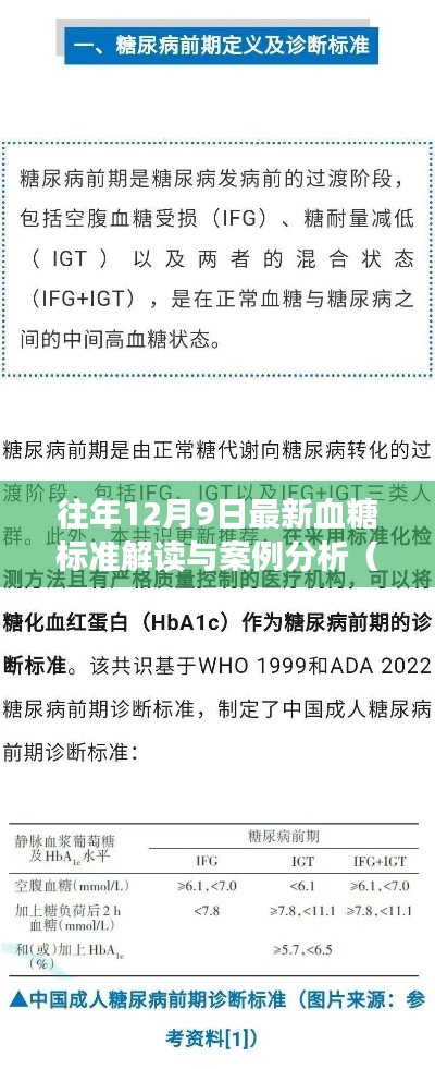 2023年最新血糖标准解读及案例分析，深度探讨往年12月9日的血糖标准变化与实际应用