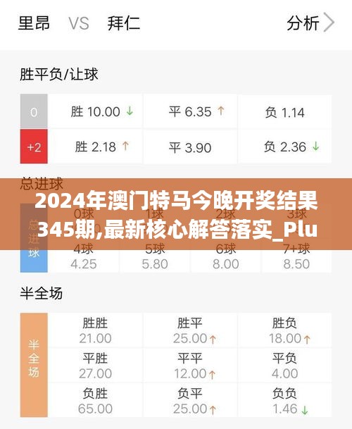 2024年澳门特马今晚开奖结果345期,最新核心解答落实_Plus7.376