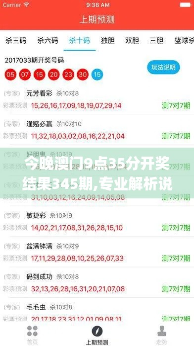 今晚澳门9点35分开奖结果345期,专业解析说明_经典款6.558