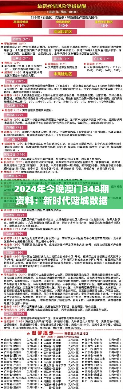 2024年今晚澳门348期资料：新时代赌城数据分析指导