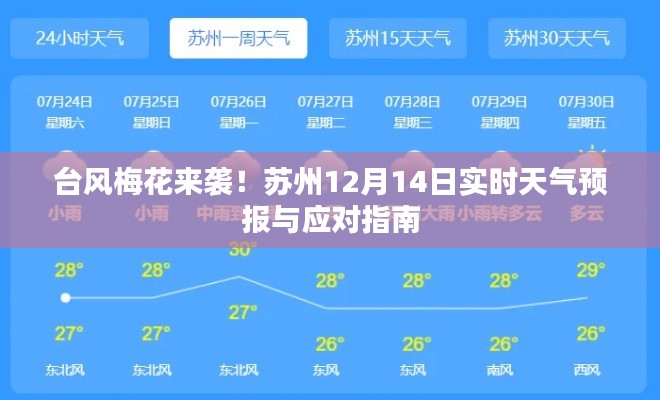 苏州台风梅花来袭！实时天气预报及应对指南（12月14日）