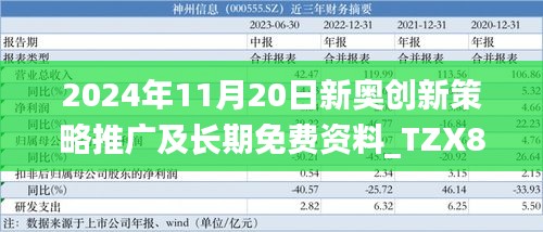 2024年11月20日新奥创新策略推广及长期免费资料_TZX8.59.82版本