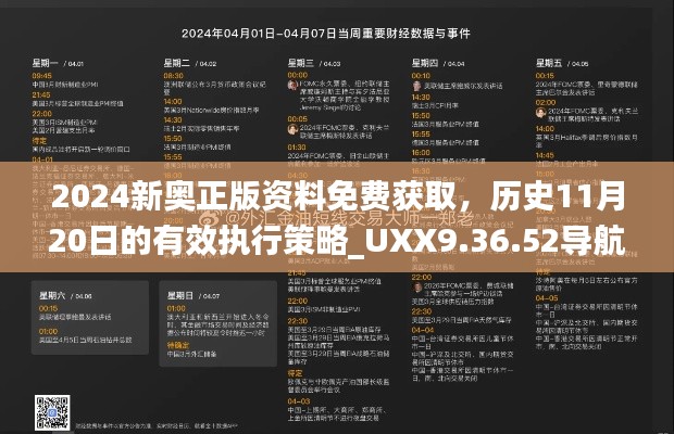 2024新奥正版资料免费获取，历史11月20日的有效执行策略_UXX9.36.52导航版