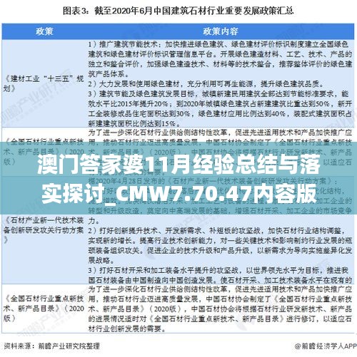 澳门答家婆11月经验总结与落实探讨_CMW7.70.47内容版