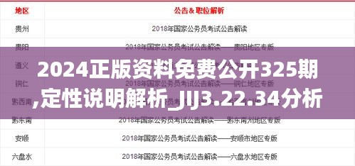 2024正版资料免费公开325期,定性说明解析_JIJ3.22.34分析版