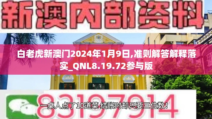 白老虎新澳门2024年1月9日,准则解答解释落实_QNL8.19.72参与版