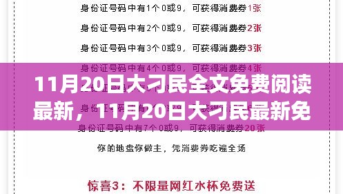 11月20日大刁民最新全文免费阅读及解析