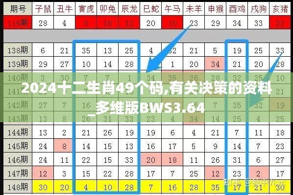 2024十二生肖49个码,有关决策的资料_多维版BWS3.64