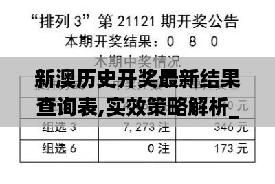 新澳历史开奖最新结果查询表,实效策略解析_自在版PJP4.25