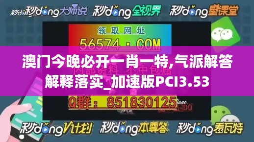 澳门今晚必开一肖一特,气派解答解释落实_加速版PCI3.53