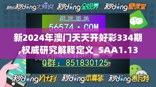 新2024年澳门天天开好彩334期,权威研究解释定义_SAA1.13