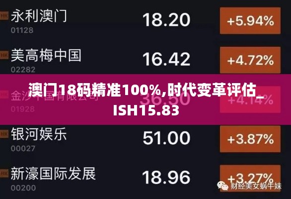 澳门18码精准100%,时代变革评估_ISH15.83