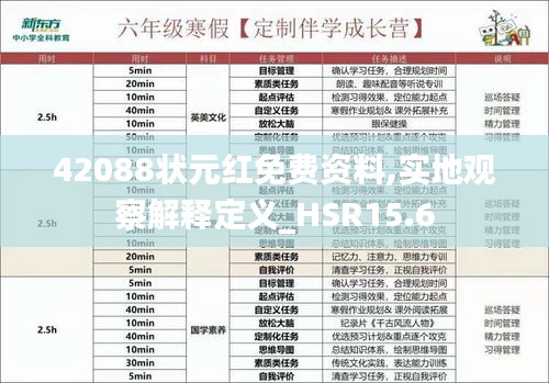 42088状元红免费资料,实地观察解释定义_HSR15.6