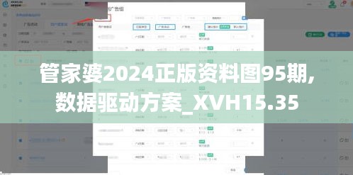 管家婆2024正版资料图95期,数据驱动方案_XVH15.35