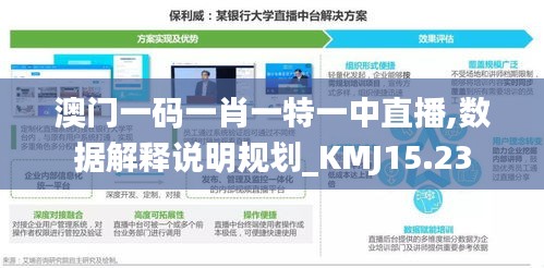 澳门一码一肖一特一中直播,数据解释说明规划_KMJ15.23