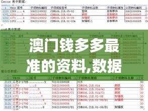 澳门钱多多最准的资料,数据整合决策_ZFT15.51