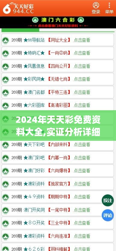 2024年天天彩免费资料大全,实证分析详细枕_ERF15.91