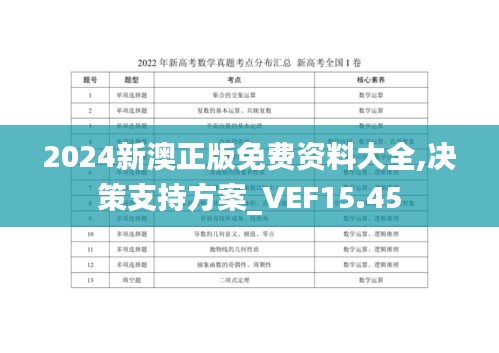 2024新澳正版免费资料大全,决策支持方案_VEF15.45