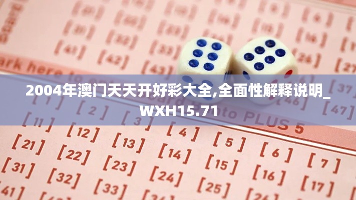 2004年澳门天天开好彩大全,全面性解释说明_WXH15.71