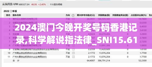 2024澳门今晚开奖号码香港记录,科学解说指法律_SNI15.61