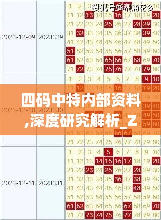 四码中特内部资料,深度研究解析_ZIV15.62