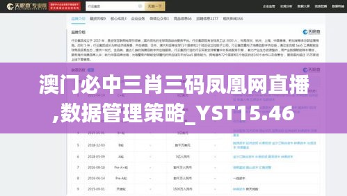 澳门必中三肖三码凤凰网直播,数据管理策略_YST15.46