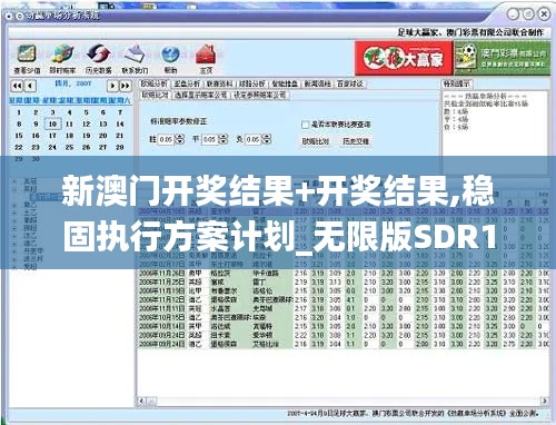 新澳门开奖结果+开奖结果,稳固执行方案计划_无限版SDR1.28