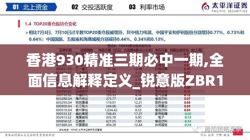 香港930精准三期必中一期,全面信息解释定义_锐意版ZBR1.37