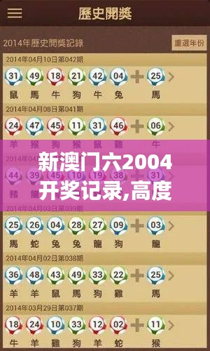 新澳门六2004开奖记录,高度协调实施_薪火相传版ESY1.81