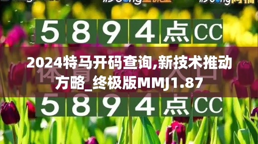 2024特马开码查询,新技术推动方略_终极版MMJ1.87