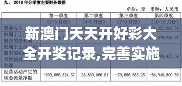 新澳门天天开好彩大全开奖记录,完善实施计划_多功能版CZI1.29