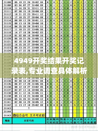 4949开奖结果开奖记录表,专业调查具体解析_运动版EJJ13.81