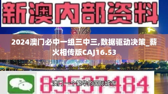 2024澳门必中一组三中三,数据驱动决策_薪火相传版CAJ16.53