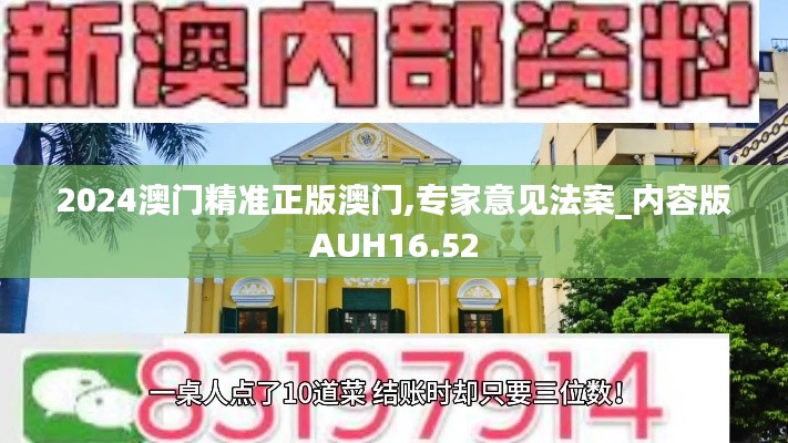 2024澳门精准正版澳门,专家意见法案_内容版AUH16.52