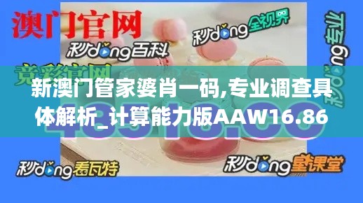 新澳门管家婆肖一码,专业调查具体解析_计算能力版AAW16.86