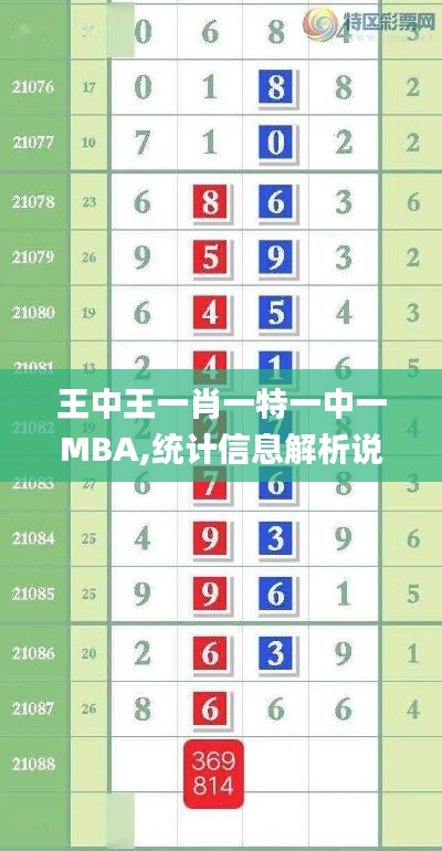 王中王一肖一特一中一MBA,统计信息解析说明_策展版ZNQ16.4