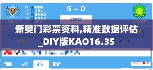 新奥门彩票资料,精准数据评估_DIY版KAO16.35