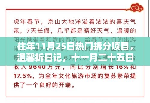 温馨拆日记，十一月二十五日热门拆分项目的奇遇