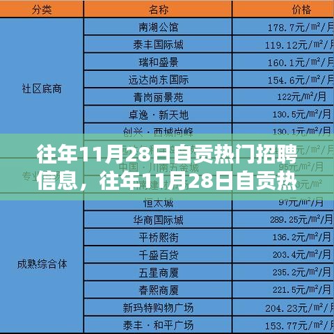 往年11月28日自贡热门招聘信息深度解析，特性、体验、竞品对比及用户群体分析全攻略