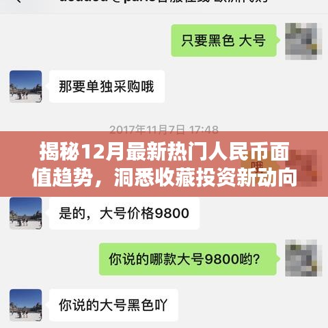 小红书独家解析，揭秘12月人民币面值趋势与收藏投资新动向