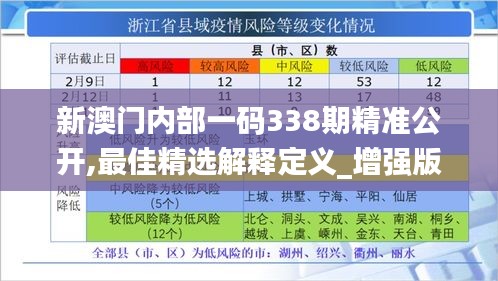 新澳门内部一码338期精准公开,最佳精选解释定义_增强版49.533-6