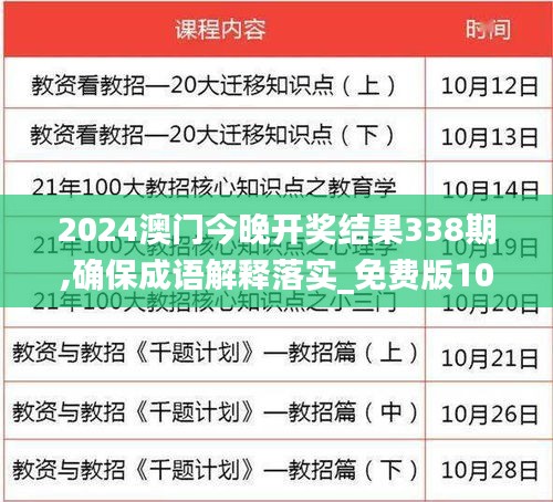 2024澳门今晚开奖结果338期,确保成语解释落实_免费版10.302-1